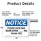 Signmission Please Lock This Door After _ Pm Thank You, 14 in W x Rectangle, Plastic OS-2PACK-NS-P-1014-L-17520 - alternate 3